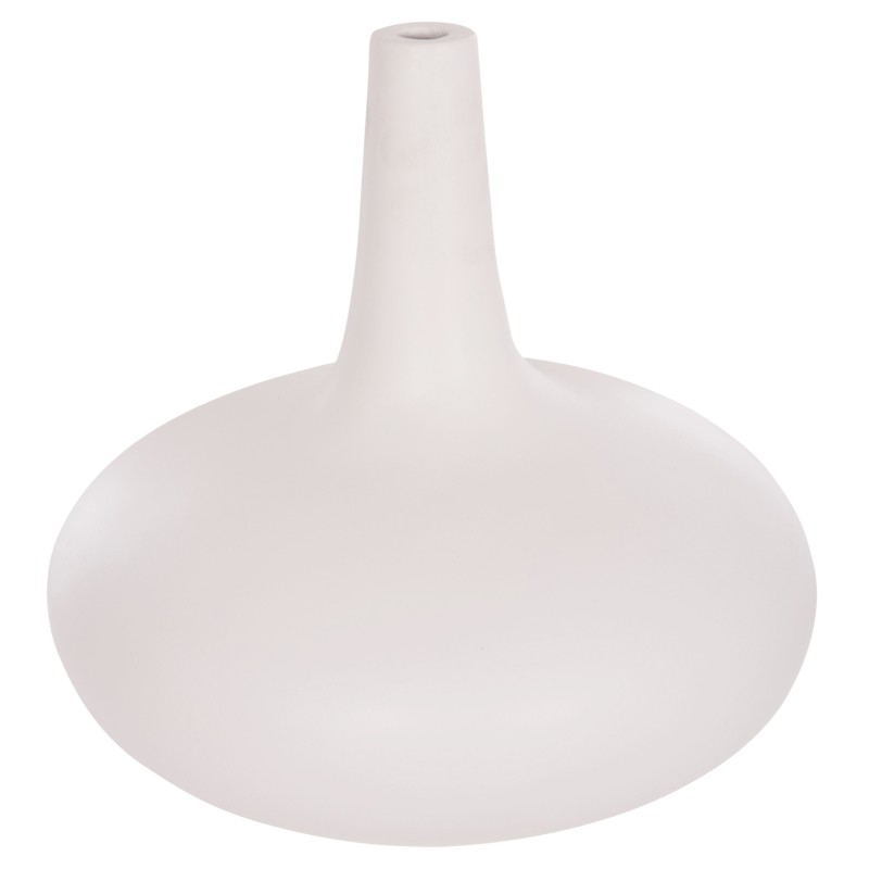 ΕΠΙΤΡΑΠΕΖΙΟ ΔΙΑΚΟΣΜΗΤΙΚΟ ΒΑΖΟ DENI HM4663.02M FIBER CEMENT ΣΕ ΛΕΥΚΟ--Φ30x29.5Υεκ