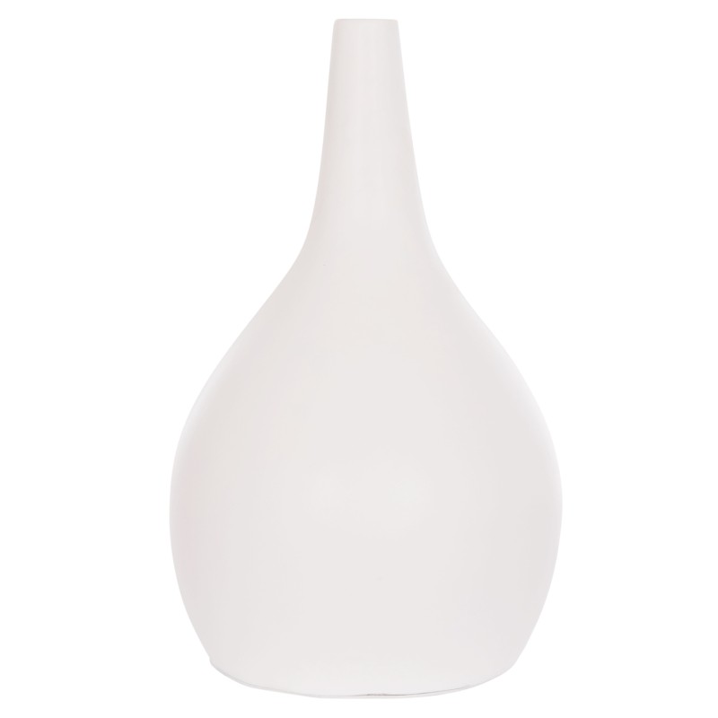 ΕΠΙΤΡΑΠΕΖΙΟ ΔΙΑΚΟΣΜΗΤΙΚΟ ΒΑΖΟ DENI HM4663.02L FIBER CEMENT ΣΕ ΛΕΥΚΟ--Φ26x39Υεκ