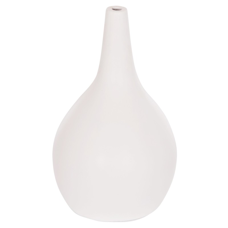 ΕΠΙΤΡΑΠΕΖΙΟ ΔΙΑΚΟΣΜΗΤΙΚΟ ΒΑΖΟ DENI HM4663.02L FIBER CEMENT ΣΕ ΛΕΥΚΟ--Φ26x39Υεκ