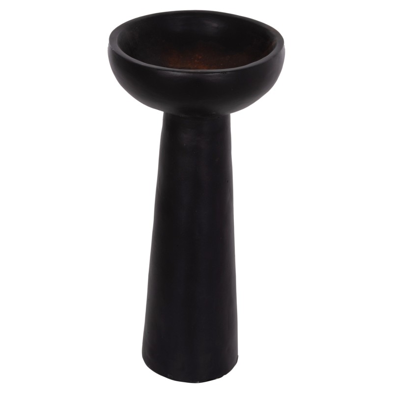 ΕΠΙΤΡΑΠΕΖΙΟ ΔΙΑΚΟΣΜΗΤΙΚΟ ΒΑΖΟ LEKKAN HM4664.01L ΤΕΡΑΚΟΤΑ ΣΕ ΜΑΥΡΟ--Φ18x38Υεκ.