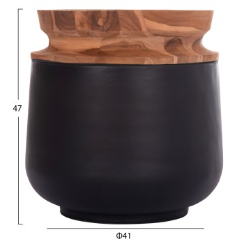 ΔΙΑΚΟΣΜΗΤΙΚΑ ΒΑΖΑ ΔΑΠΕΔΟΥ 2ΤΜΧ LINTER HM21140.01 FIBER CEMENT ΜΑΥΡΟ-ΞΥΛΟ ΤΕΑΚ 47Υ & 60Υεκ