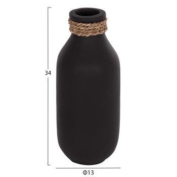 ΕΠΙΤΡΑΠΕΖΙΟ ΔΙΑΚΟΣΜΗΤΙΚΟ ΒΑΖΟ CAMMER HM4687.01M ΤΕΡΑΚΟΤΑ ΣΕ ΜΑΥΡΟ--Φ13x34Υεκ.