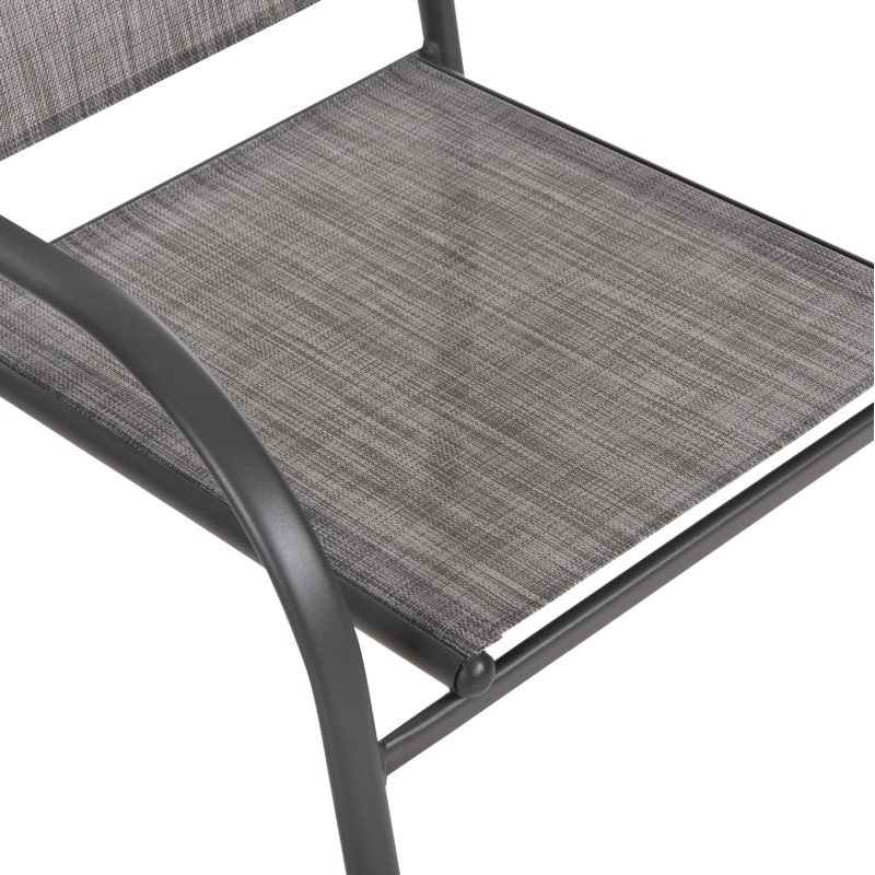 ΣΕΤ ΤΡΑΠΕΖΑΡΙΑΣ 5ΤΜΧ REDAN HM21223 ΤΡΑΠΕΖΙ & 4 ΠΟΛΥΘΡΟΝΕΣ ΣΕ ΓΚΡΙ