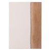 ΒΟΗΘΗΤΙΚΟ ΤΡΑΠΕΖΙ LEIA HM18163.02 FIBER CEMENT ΛΕΥΚΟ-ΞΥΛΟ TEAK 32.5x32.5x46Υεκ.