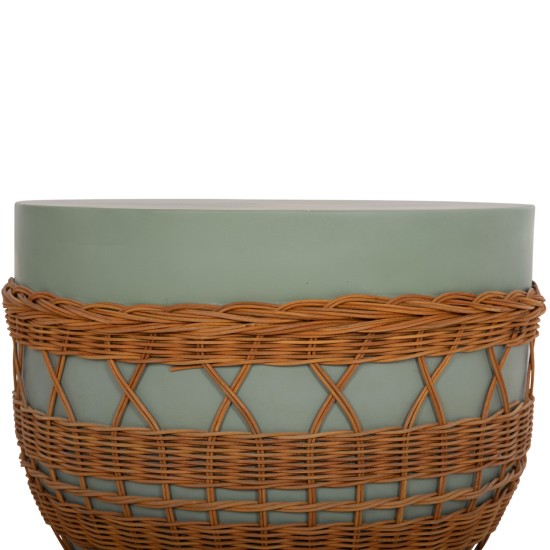 ΤΡΑΠΕΖΙ ΣΑΛΟΝΙΟΥ VILHENA HM18165 FIBER CEMENT ΠΡΑΣΙΝΟ-RATTAN ΦΥΣΙΚΟ Φ56x47Υεκ. ΤΡΑΠΕΖΙ ΣΑΛΟΝΙΟΥ VILHENA HM18165 FIBER CEMENT ΠΡΑΣΙΝΟ-RATTAN ΦΥΣΙΚΟ Φ56x47Υεκ.