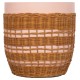 ΒΟΗΘΗΤΙΚΟ ΤΡΑΠΕΖΙ VILHENA HM18166 FIBER CEMENT ΡΟΖ-RATTAN ΦΥΣΙΚΟ Φ44.5x45Υεκ.