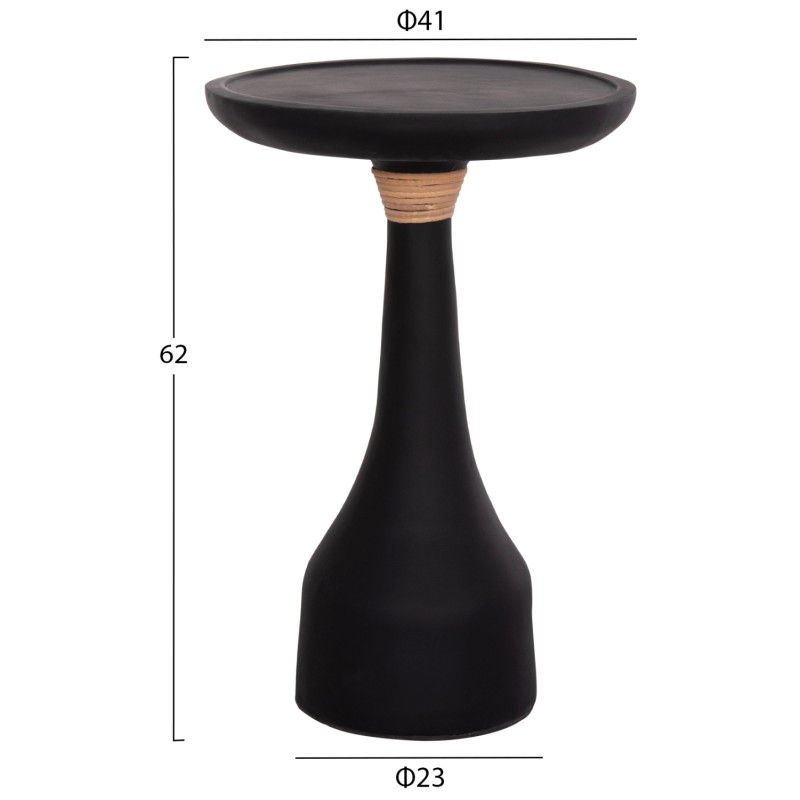 ΒΟΗΘΗΤΙΚΟ ΤΡΑΠΕΖΙ ΓΙΑ ΛΑΜΠΑΤΕΡ TORG HM18170.01 FIBER CEMENT ΜΑΥΡΟ Φ41x62Υεκ.