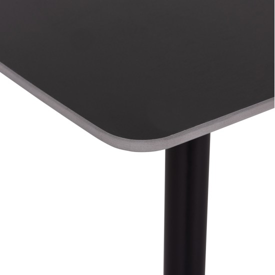 ΣΕΤ ΤΡΑΠΕΖΑΡΙΑΣ 5ΤΜΧ RAVEN HM21067.02 ΚΕΡΑΜΙΚΟ TOP ΜΑΥΡΟ ΜΑΡΜΑΡΟ--ΜΕΤΑΛΛΟ