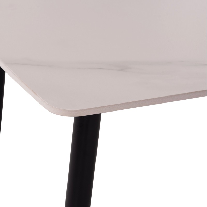 ΣΕΤ ΤΡΑΠΕΖΑΡΙΑΣ 5ΤΜΧ RAVEN HM21069.01 ΚΕΡΑΜΙΚΟ TOP ΛΕΥΚΟ ΜΑΡΜΑΡΟ & 4 ΚΑΡΕΚΛΕΣ