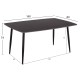 ΣΕΤ ΤΡΑΠΕΖΑΡΙΑΣ 5ΤΜΧ RAVEN HM21069.02 ΚΕΡΑΜΙΚΟ TOP ΜΑΥΡΟ ΜΑΡΜΑΡΟ & 4 ΚΑΡΕΚΛΕΣ