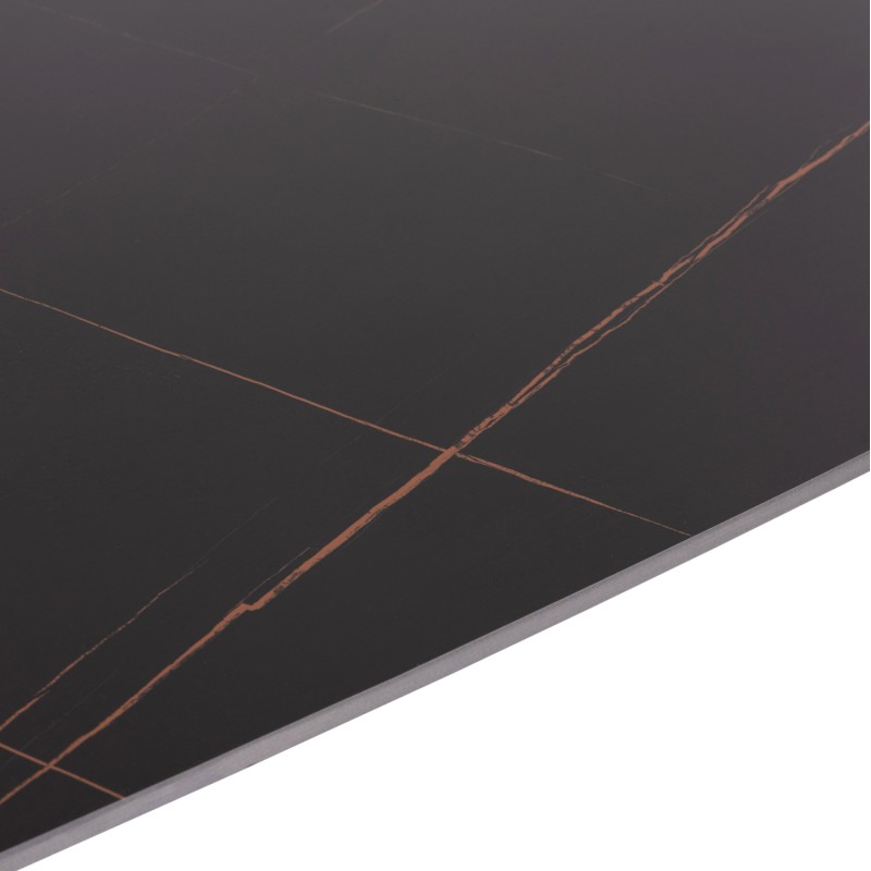 ΣΕΤ ΤΡΑΠΕΖΑΡΙΑΣ 5ΤΜΧ RAVEN HM21069.02 ΚΕΡΑΜΙΚΟ TOP ΜΑΥΡΟ ΜΑΡΜΑΡΟ & 4 ΚΑΡΕΚΛΕΣ