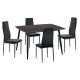 ΣΕΤ ΤΡΑΠΕΖΑΡΙΑΣ 5ΤΜΧ RAVEN HM21224.02 ΚΕΡΑΜΙΚΟ TOP ΜΑΥΡΟ ΜΑΡΜΑΡΟ--ΒΕΛΟΥΔΟ ΜΑΥΡΟ