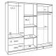 ΝΤΟΥΛΑΠΑ 6ΦΥΛΛΗ BLAKELY HM21235.01 ΜΕΛΑΜΙΝΗ ΧΡΩΜΑ ZEBRANO 201x43x181Υεκ