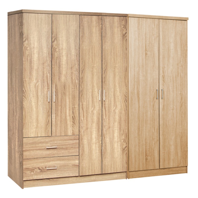 ΝΤΟΥΛΑΠΑ 6ΦΥΛΛΗ BLAKELY HM21235.02 ΜΕΛΑΜΙΝΗ ΧΡΩΜΑ SONAMA 201x43x181Υεκ