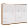 ΝΤΟΥΛΑΠΑ 8ΦΥΛΛΗ BRIANA HM21237.02 ΜΕΛΑΜΙΝΗ SONAMA & ΛΕΥΚΟ 241x42,5Χ180,5Υεκ.