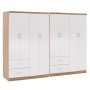 ΝΤΟΥΛΑΠΑ 8ΦΥΛΛΗ BRIANA HM21237.02 ΜΕΛΑΜΙΝΗ SONAMA & ΛΕΥΚΟ 241x42,5Χ180,5Υεκ.