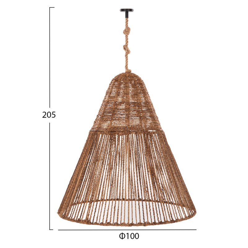 ΣΕΤ ΦΩΤΙΣΤΙΚΟ ΟΡΟΦΗΣ ΚΡΕΜΑΣΤΟ HM11920 ΣΧΟΙΝΙ ΚΑΙ ΙΝΕΣ ΜΠΑΝΑΝΙΑΣ Φ100Χ205Υεκ.