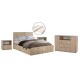 ΣΕΤ ΚΡΕΒΑΤΟΚΑΜΑΡΑΣ 5ΤΜΧ ADLER HM11758 ΜΕΛΑΜΙΝΗ SONAMA OAK-ΓΙΑ ΣΤΡΩΜΑ 160x200εκ