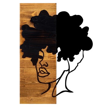 ΔΙΑΚΟΣΜΗΤΙΚΟ ΤΟΙΧΟΥ ΦΙΓΟΥΡΑ ΓΥΝΑΙΚΑΣ HM4750-ΦΥΛΛΑ ΜΕΤΑΛΛΟΥ-ΞΥΛΟ 35x3(βάθος)x50Υεκ.