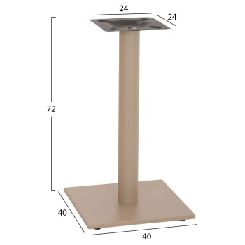 ΒΑΣΗ ΤΡΑΠΕΖΙΟΥ ΑΠΟ ΜΕΤΑΛΛΟ HM421.25 ΚΑΠΟΥΤΣΙΝΟ 40x40x72Υεκ.