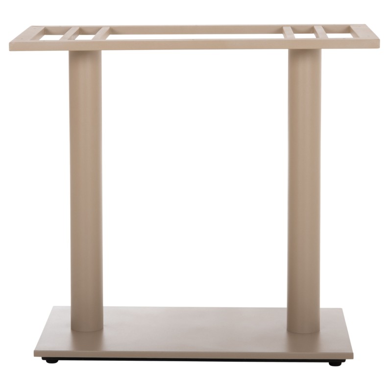 ΒΑΣΗ ΤΡΑΠΕΖΙΟΥ ΜΕΤΑΛΛΙΚΗ ΔΙΠΛΗ HM435.25 ΚΑΠΟΥΤΣΙΝΟ ΜΑΤ ΜΕ ΡΕΓΟΥΛΑΤΟΡΟΥΣ 80Χ40Χ72Υεκ.