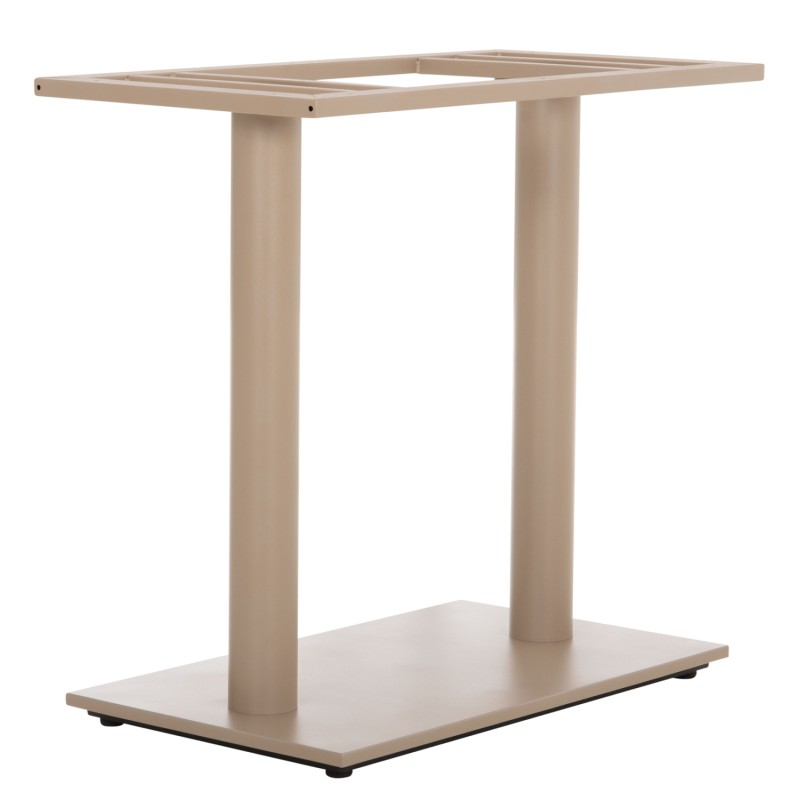 ΒΑΣΗ ΤΡΑΠΕΖΙΟΥ ΜΕΤΑΛΛΙΚΗ ΔΙΠΛΗ HM435.25 ΚΑΠΟΥΤΣΙΝΟ ΜΑΤ ΜΕ ΡΕΓΟΥΛΑΤΟΡΟΥΣ 80Χ40Χ72Υεκ.