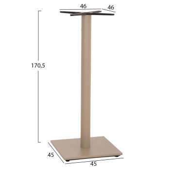 ΒΑΣΗ ΤΡΑΠΕΖΙΟΥ ΜΠΑΡ HM439.25 ΜΕΤΑΛΛΙΚΗ ΚΑΠΟΥΤΣΙΝΟ ΜΑΤ-ΡΕΓΟΥΛΑΤΟΡΟΙ 46x46x108Yεκ.