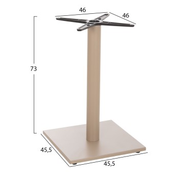 ΒΑΣΗ ΤΡΑΠΕΖΙΟΥ ΑΛΟΥΜΙΝΙΟΥ HM475.25 ΚΑΠΟΥΤΣΙΝΟ 46x46x72Υεκ. ΣΤΑΥΡΟΣ 46Χ46εκ