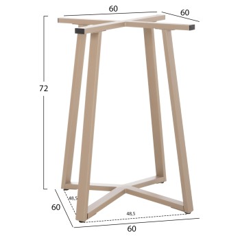 ΒΑΣΗ ΤΡΑΠΕΖΙΟΥ ΧΙΑΣΤΙ HM470.25 ΜΕΤΑΛΛΙΚΗ ΣΕ ΚΑΠΟΥΤΣΙΝΟ 60x60x72Yεκ.