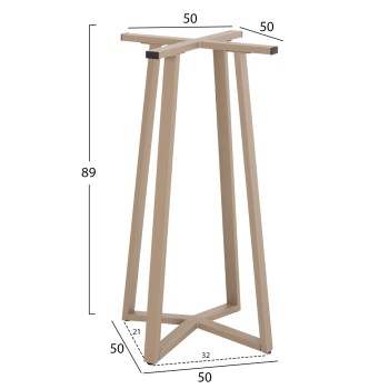 ΒΑΣΗ ΤΡΑΠΕΖΙΟΥ ΜΠΑΡ ΜΕΣΑΙΟΥ ΥΨΟΥΣ HM477.25 ΜΕΤΑΛΛΟ ΚΑΠΟΥΤΣΙΝΟ 50x50x90Υεκ.