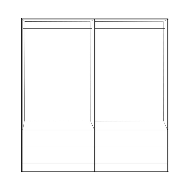 ΝΤΟΥΛΑΠΑ 4ΦΥΛΛΗ REINA ME 4 ΣΥΡΤΑΡΙΑ HM21258 ΜΕΛΑΜΙΝΗ ΣΕ ΛΕΥΚΟ 160x42,5x180,5Υεκ