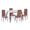 ΣΕΤ ΤΡΑΠΕΖΑΡΙΑΣ 5ΤΜΧ RAVEN HM21264.01 ΚΕΡΑΜΙΚΟ TOP ΛΕΥΚΟ ΜΑΡΜΑΡΟ--ΒΕΛΟΥΔΟ ΣΑΠΙΟ ΜΗΛΟ