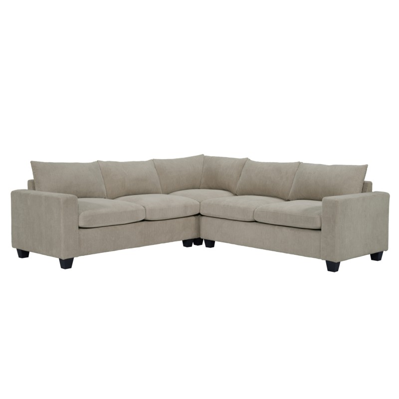 ΓΩΝΙΑΚΟΣ ΚΑΝΑΠΕΣ CALDER HM3286.03 ΜΠΕΖ ΥΦΑΣΜΑ 254x254x91Υεκ.