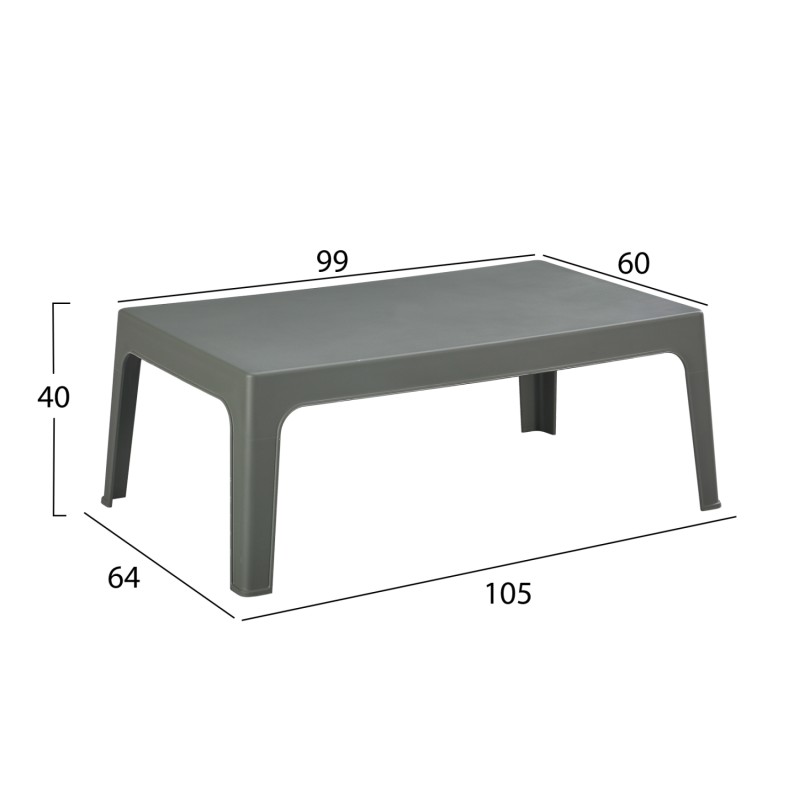 ΣΕΤ ΣΑΛΟΝΙ ΕΞ.ΧΩΡΟΥ 4ΤΜΧ SLEEK HM21268.05 DARK OLIVE GREEN ΠΟΛΥΠΡΟΠΥΛΕΝΙΟ