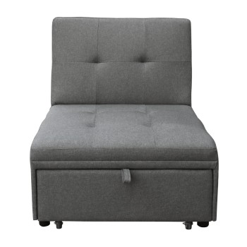 ΠΟΛΥΘΡΟΝΑ-ΚΡΕΒΑΤΙ LIBRE HM3295.01 ΓΚΡΙ ΥΦΑΣΜΑ 75x106x87Υεκ.