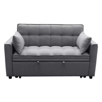 ΚΑΝΑΠΕΣ ΚΡΕΒΑΤΙ 2-ΘΕΣΙΟΣ BORG HM3289.11 ΓΚΡΙ ΥΦΑΣΜΑ 142x94x78Υεκ