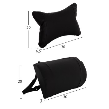 ΣΕΤ ΜΑΥΡΑ ΑΝΤΑΛΑΚΤΙΚΑ ΜΑΞΙΛΑΡΙΑ ΜΕΣΗΣ ΚΑΙ ΚΕΦΑΛΙΟΥ