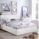 ΚΡΕΒΑΤΙ ΔΙΠΛΟ & ΣΤΡΩΜΑ BOBBI HM21271.01 ΛΕΥΚΟ PU ΜΕ ΑΠΟΘ.ΧΩΡΟ--ΓΙΑ 150x200εκ