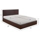 ΚΡΕΒΑΤΙ ΔΙΠΛΟ & ΣΤΡΩΜΑ BOBBI HM21271.02 ΚΑΦΕ PU ΜΕ ΑΠΟΘ.ΧΩΡΟ--ΓΙΑ 150x200εκ