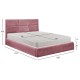 ΚΡΕΒΑΤΙ ΔΙΠΛΟ & ΣΤΡΩΜΑ BRILEY HM21272.02 ΣΑΠΙΟ ΜΗΛΟ ΒΕΛΟΥΔΟ ΜΕ ΑΠΟΘ.ΧΩΡΟ--ΓΙΑ 160x200εκ