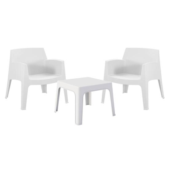 ΣΕΤ LOUNGE 3ΤΜΧ SLEEK HM21274.01 ΛΕΥΚΟ ΠΟΛΥΠΡΟΠΥΛΕΝΙΟ ΣΕΤ LOUNGE 3ΤΜΧ SLEEK HM21274.01 ΛΕΥΚΟ ΠΟΛΥΠΡΟΠΥΛΕΝΙΟ
