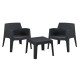 ΣΕΤ LOUNGE 3ΤΜΧ SLEEK HM21274.02 ΜΑΥΡΟ ΠΟΛΥΠΡΟΠΥΛΕΝΙΟ ΣΕΤ LOUNGE 3ΤΜΧ SLEEK HM21274.02 ΜΑΥΡΟ ΠΟΛΥΠΡΟΠΥΛΕΝΙΟ