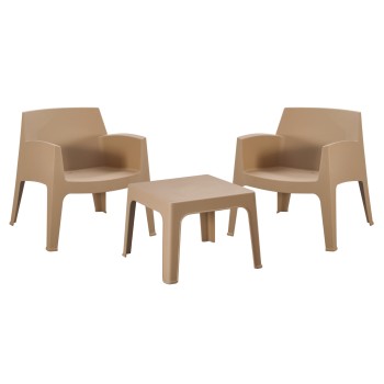 ΣΕΤ LOUNGE 3ΤΜΧ SLEEK HM21274.03 ΚΑΠΟΥΤΣΙΝΟ ΠΟΛΥΠΡΟΠΥΛΕΝΙΟ