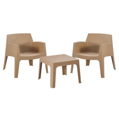 ΣΕΤ LOUNGE 3ΤΜΧ SLEEK HM21274.03 ΚΑΠΟΥΤΣΙΝΟ ΠΟΛΥΠΡΟΠΥΛΕΝΙΟ