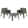 ΣΕΤ LOUNGE 3ΤΜΧ SLEEK HM21274.05 DARK OLIVE GREEN ΠΟΛΥΠΡΟΠΥΛΕΝΙΟ