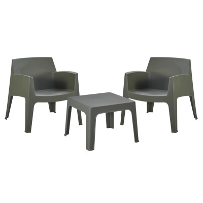 ΣΕΤ LOUNGE 3ΤΜΧ SLEEK HM21274.05 DARK OLIVE GREEN ΠΟΛΥΠΡΟΠΥΛΕΝΙΟ