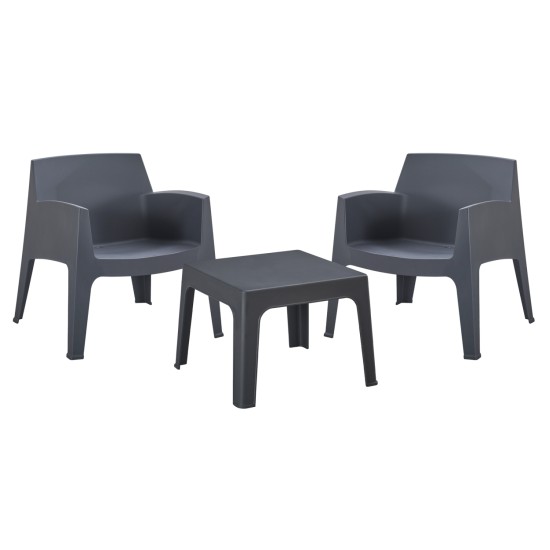 ΣΕΤ LOUNGE 3ΤΜΧ SLEEK HM21274.10 ΓΚΡΙ ΠΟΛΥΠΡΟΠΥΛΕΝΙΟ ΣΕΤ LOUNGE 3ΤΜΧ SLEEK HM21274.10 ΓΚΡΙ ΠΟΛΥΠΡΟΠΥΛΕΝΙΟ