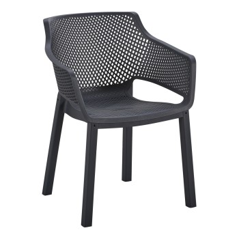 ΠΟΛΥΘΡΟΝΑ ΠΟΛΥΠΡΟΠΥΛΕΝΙΟΥ PEGGY HM6368.02 ΜΑΥΡΟ 60x55x79Υεκ