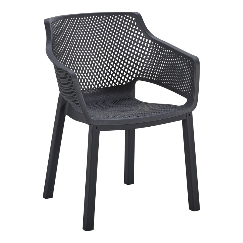 ΠΟΛΥΘΡΟΝΑ ΠΟΛΥΠΡΟΠΥΛΕΝΙΟΥ PEGGY HM6368.02 ΜΑΥΡΟ 60x55x79Υεκ