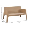 ΣΕΤ LOUNGE 4ΤΜΧ SLEEK HM21275.03 ΚΑΠΟΥΤΣΙΝΟ ΠΟΛΥΠΡΟΠΥΛΕΝΙΟ